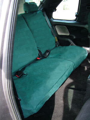 Waterproof Seat Covers 2nd Row Set Green 60/40 - LF1030BPGREEN - Britpart